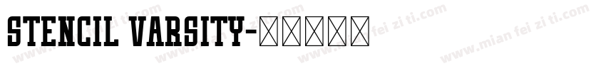 Stencil Varsity字体转换